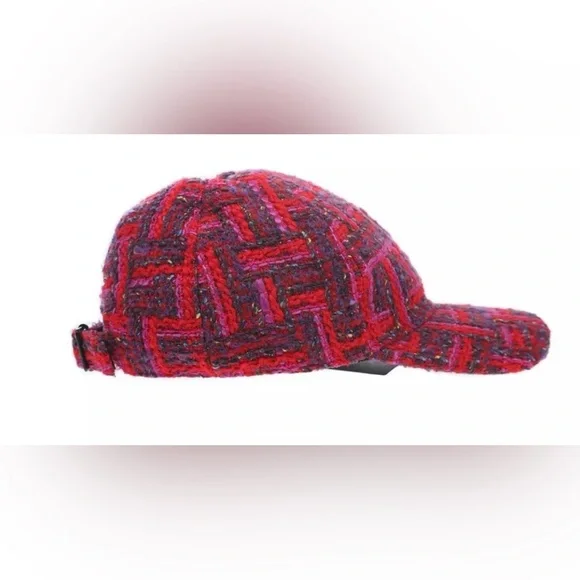 Saint Laurent YSL Tweed Wool Blend Logo Baseball Cap 56 Small YSL SAINT LAURENT TWEED WOOL BLEND LOGO BASEBALL CAP HAT 56  main image 3